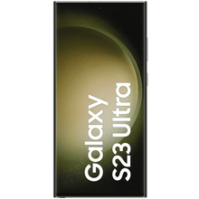 Samsung Galaxy S23 Ultra front Ansicht mit original Wallpaper