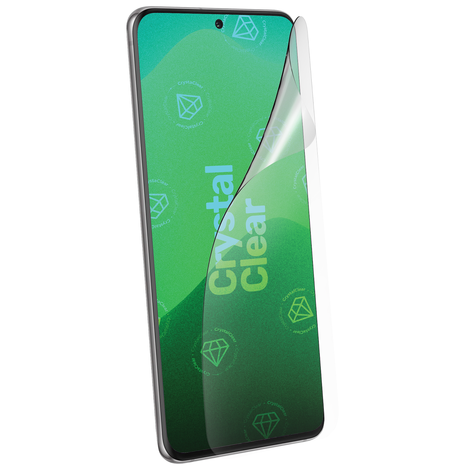 Glasklare Schutzfolie @ Vereint alle Vorteile einer Ultra flexiblen
Panzerfolie mit den Eigenschaften eines
Panzerglases