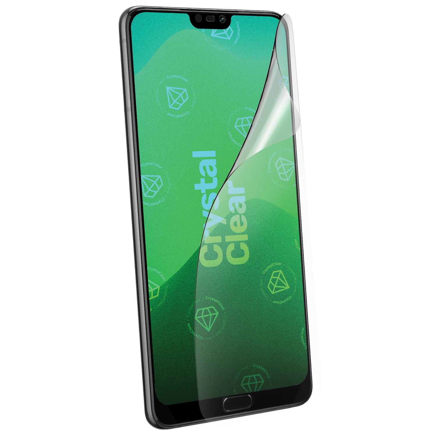 Huawei P20 Displayschutzfolie klar blasenfrei und passgenau