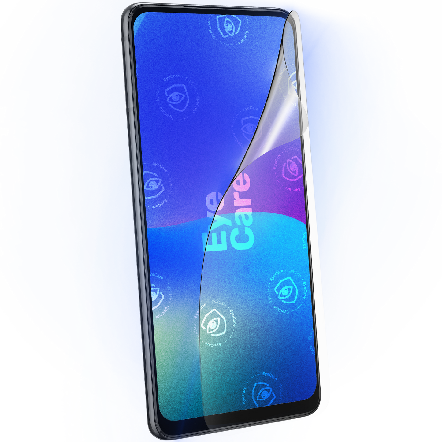 Die Augenschonende Schutzfolie. @ Eine glasklare Panzerfolie mit einem 99% effektiven integrierten Blaulicht Filter schützt Deine Augen und Dein Display.