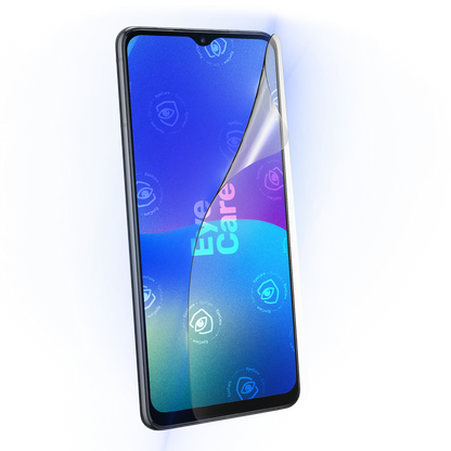 Die Augenschonende Schutzfolie. @ Eine glasklare Panzerfolie mit einem 99% effektiven integrierten Blaulicht Filter schützt Deine Augen und Dein Display.