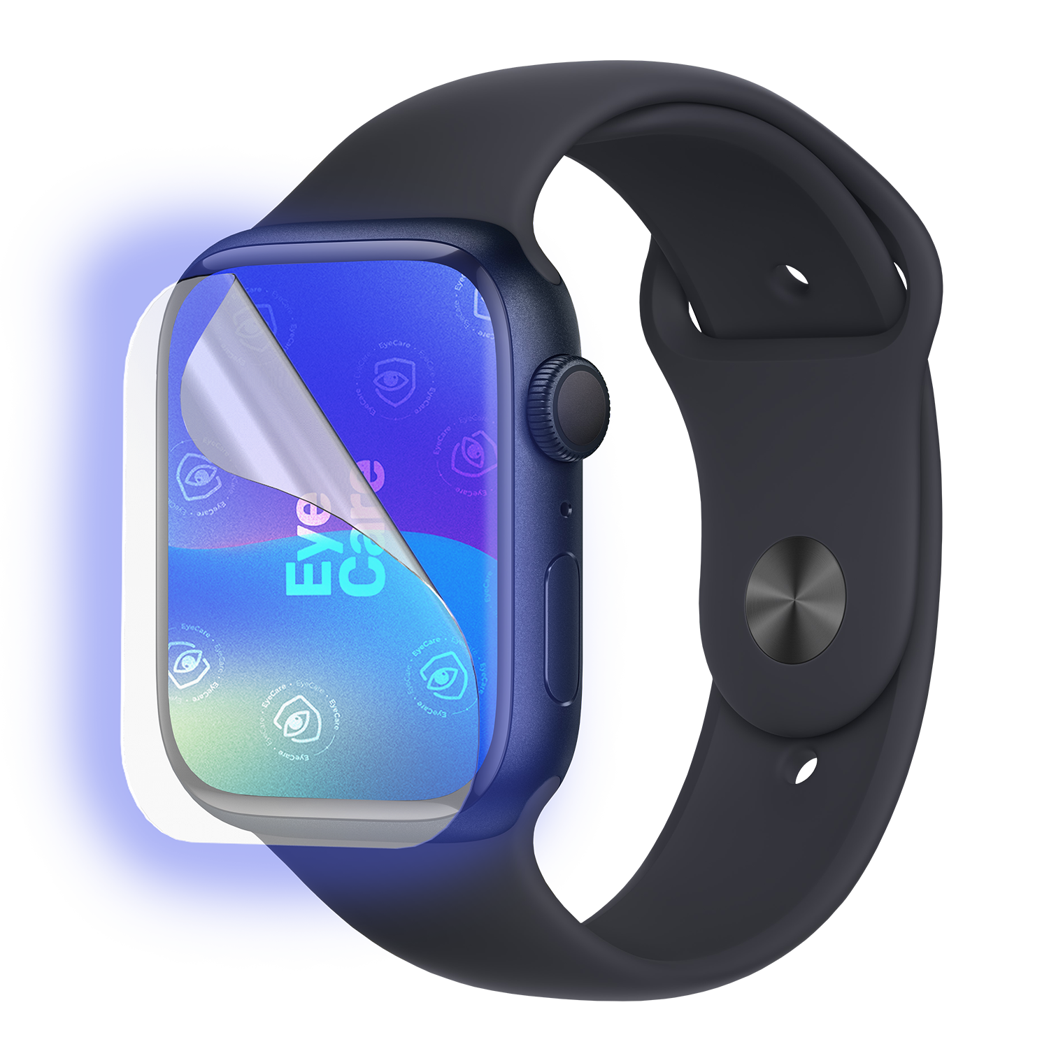 Die Augenschonende Schutzfolie. @ Eine glasklare Panzerfolie mit einem 99% effektiven integrierten Blaulicht Filter schützt Deine Augen und Dein Display.