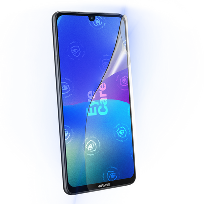 Die Augenschonende Schutzfolie. @ Eine glasklare Panzerfolie mit einem 99% effektiven integrierten Blaulicht Filter schützt Deine Augen und Dein Display.