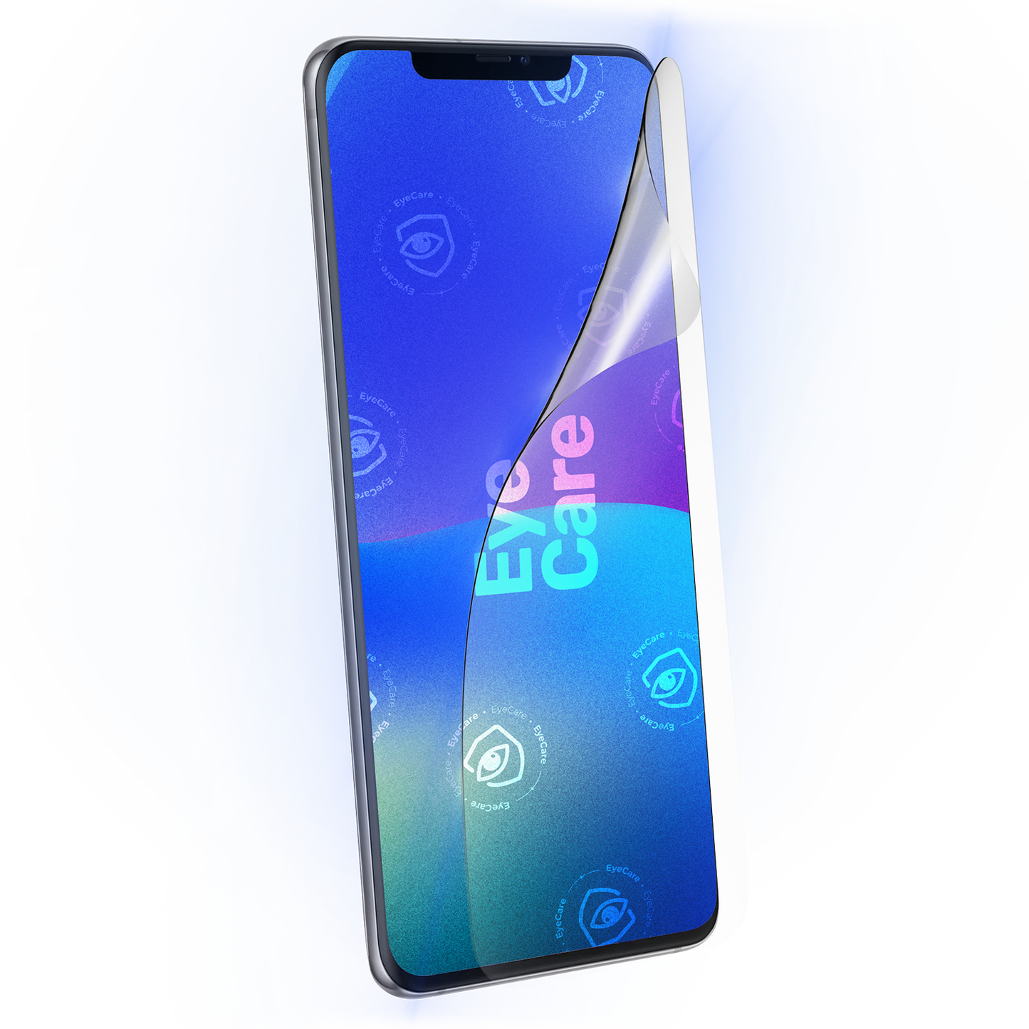 Die Augenschonende Schutzfolie. @ Eine glasklare Panzerfolie mit einem 99% effektiven integrierten Blaulicht Filter schützt Deine Augen und Dein Display.
