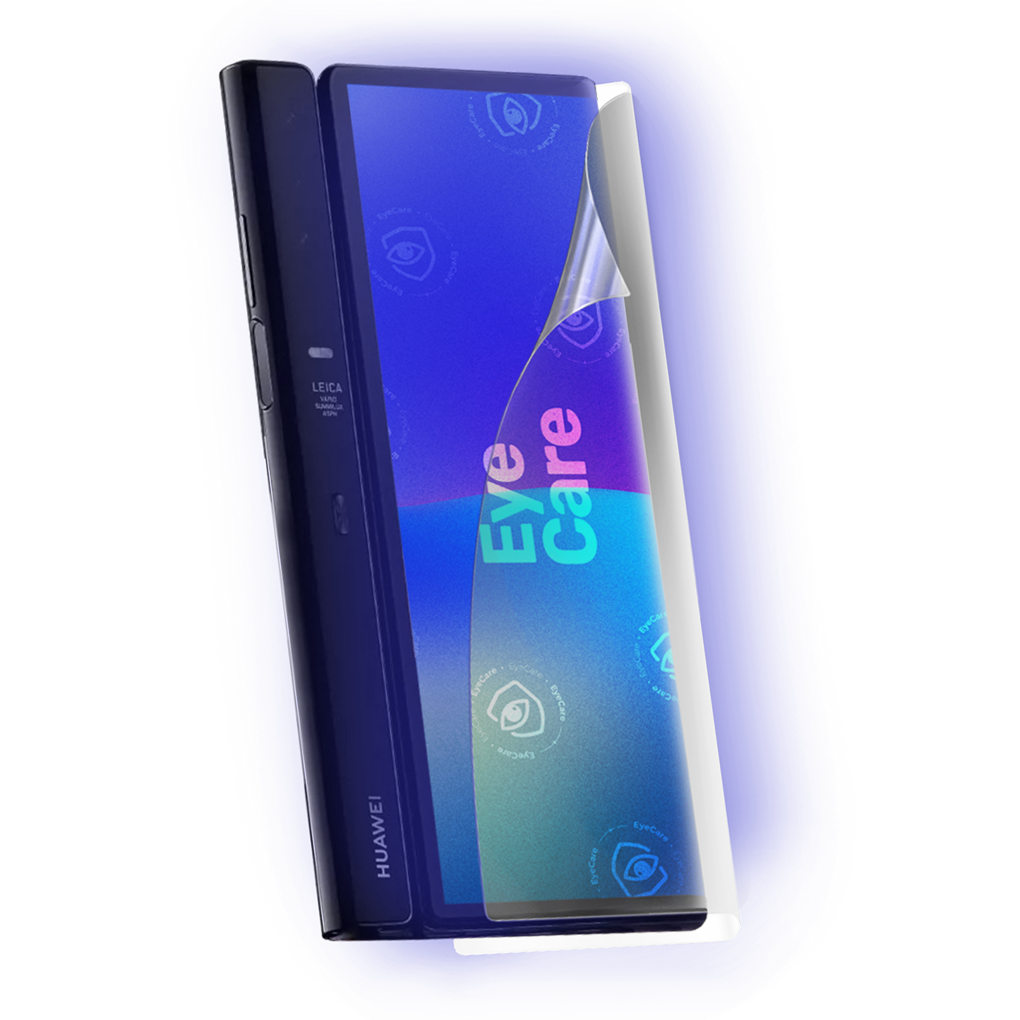Die Augenschonende Schutzfolie. @ Eine glasklare Panzerfolie mit einem 99% effektiven integrierten Blaulicht Filter schützt Deine Augen und Dein Display.