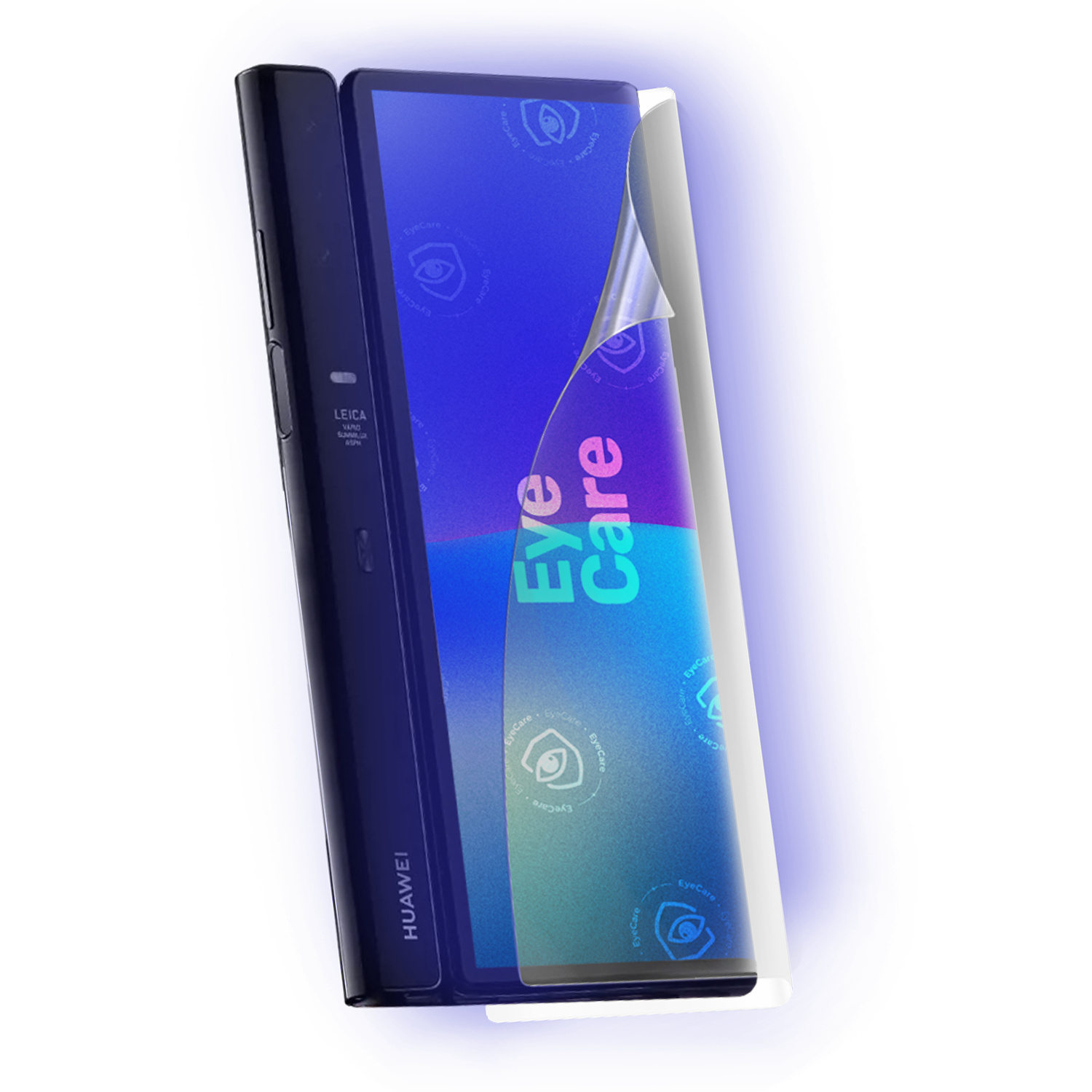 Die Augenschonende Schutzfolie. @ Eine glasklare Panzerfolie mit einem 99% effektiven integrierten Blaulicht Filter schützt Deine Augen und Dein Display.