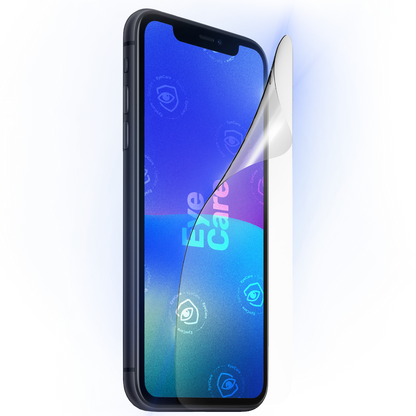Augenschonende Schutzfolie (Blaulichtfilter)
iPhone 11 Pro Max mit augenschonender Schutzfolie und Blaulichtfilter
Glasklare Panzerfolie mit Blaulichtfilter schützt Augen und iPhone 11 Pro Max Display
Displayschutzfolie mit integriertem Blaulichtfilter auf iPhone 11 Pro Max
Augenschonende Schutzfolie mit 99% Blaulichtfilter für iPhone 11 Pro Max
iPhone 11 Pro Max Display mit augenschonender Blaulicht-Schutzfolie