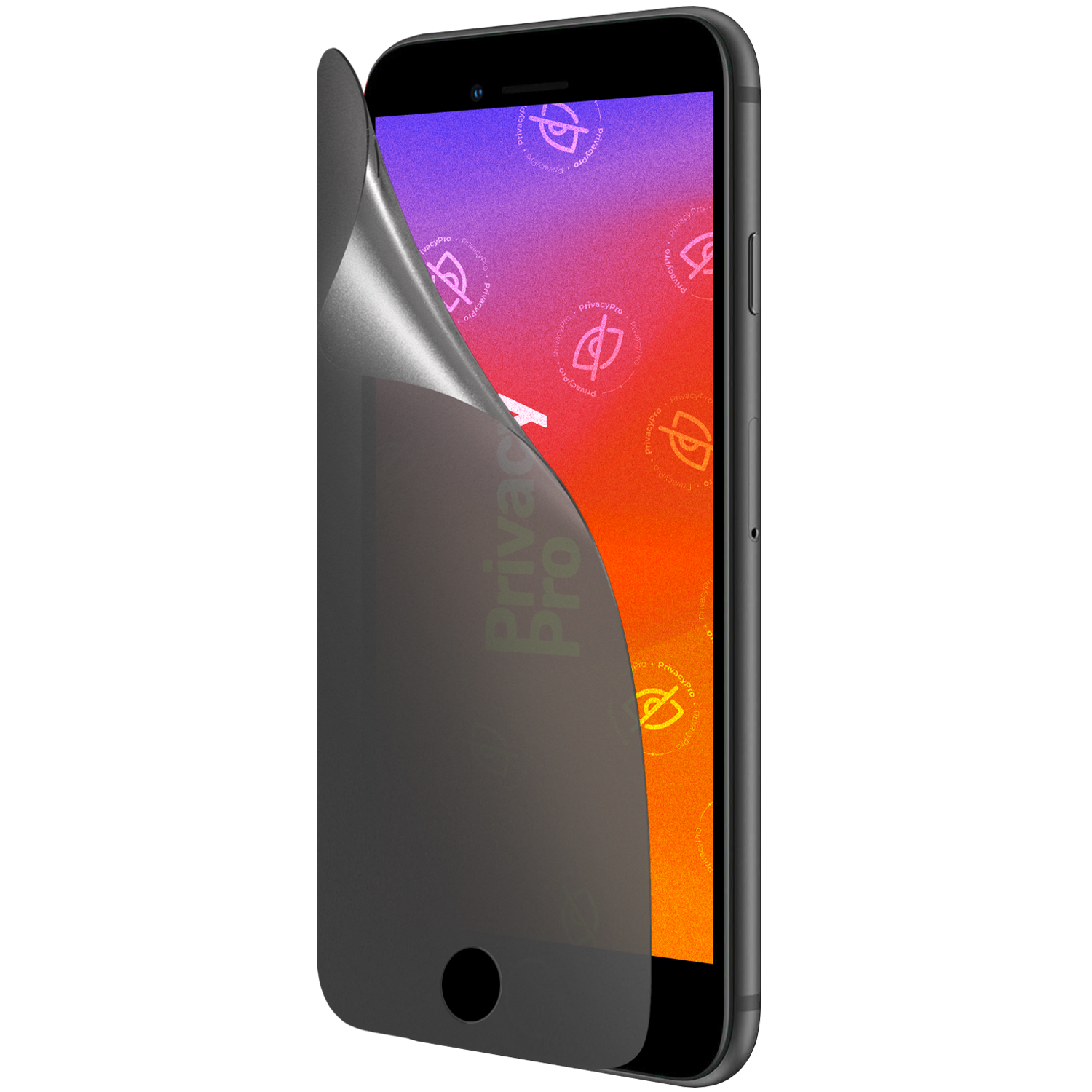 Abdunkelnde Schutzfolie @ Aus seitlichem Betrachten wird das Display bis zu 99%
abgedunkelt Die matte Schutzfolie schützt
dein Display und deine Privatsphäre