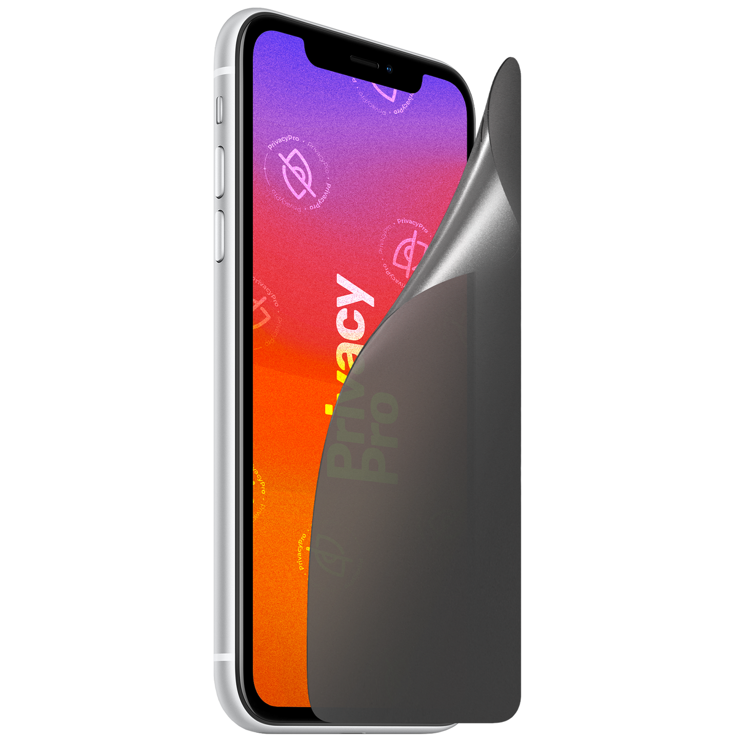 Abdunkelnde Schutzfolie @ Aus seitlichem Betrachten wird das Display bis zu 99%
abgedunkelt Die matte Schutzfolie schützt
dein Display und deine Privatsphäre