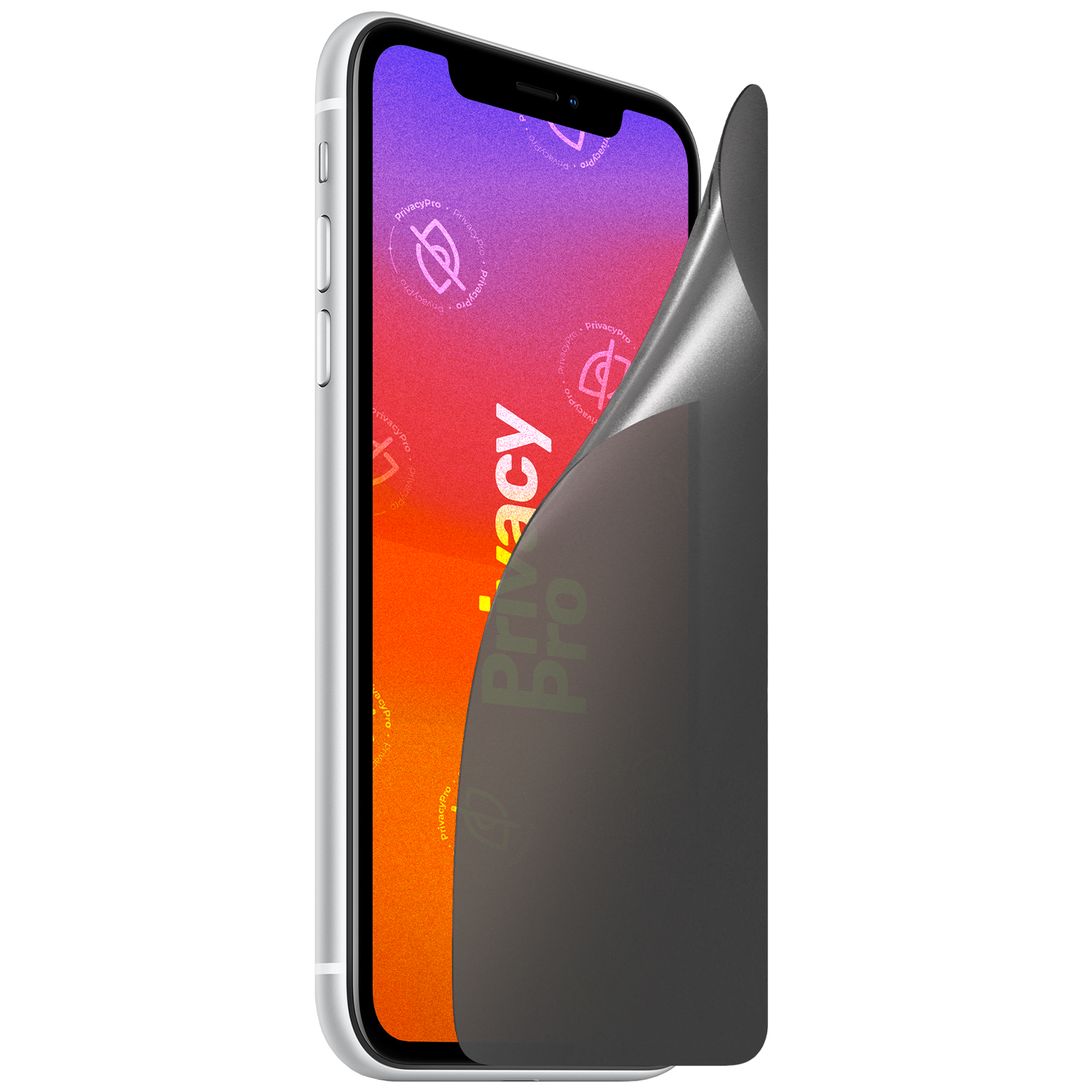 Abdunkelnde Schutzfolie @ Aus seitlichem Betrachten wird das Display bis zu 99%
abgedunkelt Die matte Schutzfolie schützt
dein Display und deine Privatsphäre