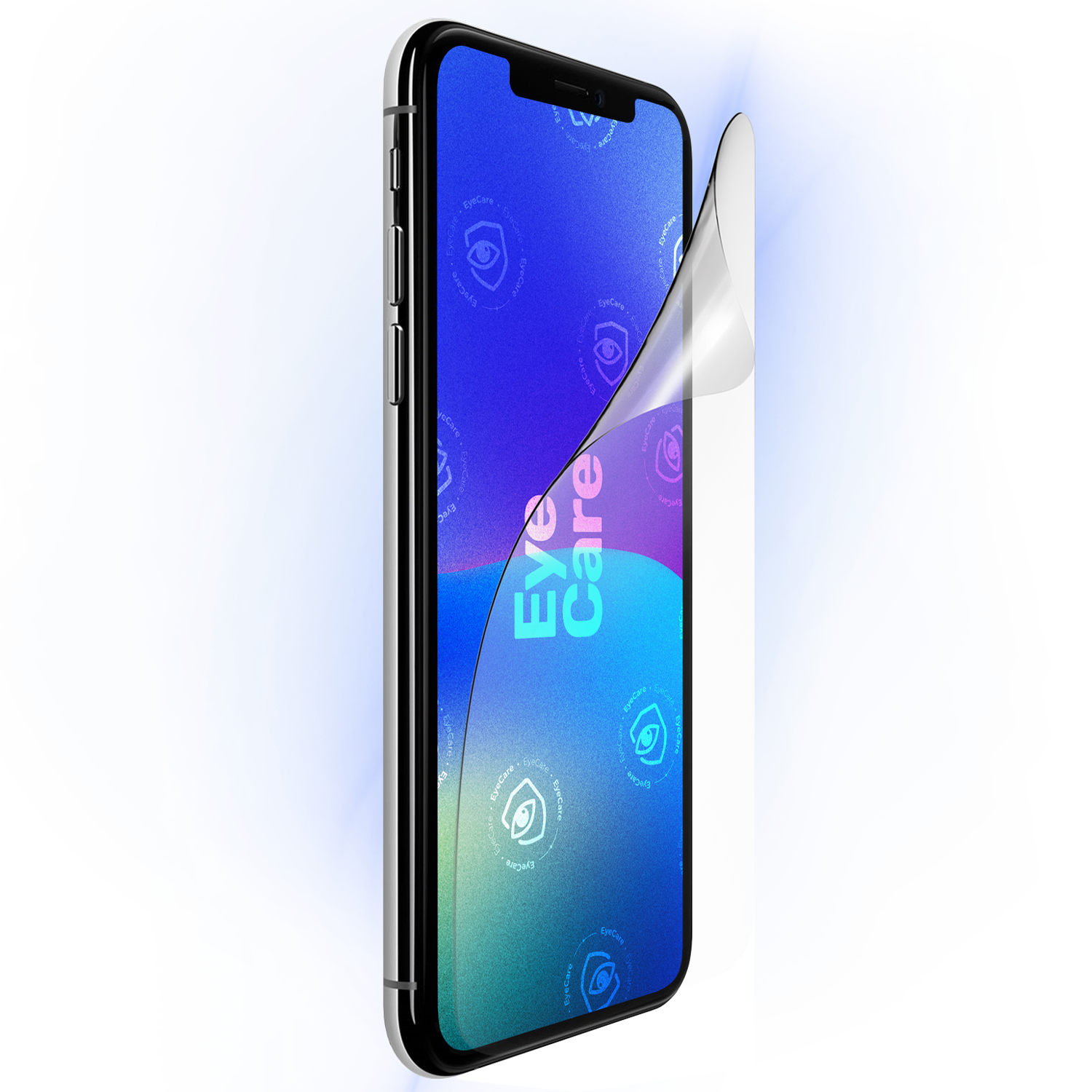 Augenschonende Schutzfolie @ Eine glasklare Panzerfolie mit einem 99% effektiven integrierten Blaulicht Filter schützt Deine Augen und Dein Display