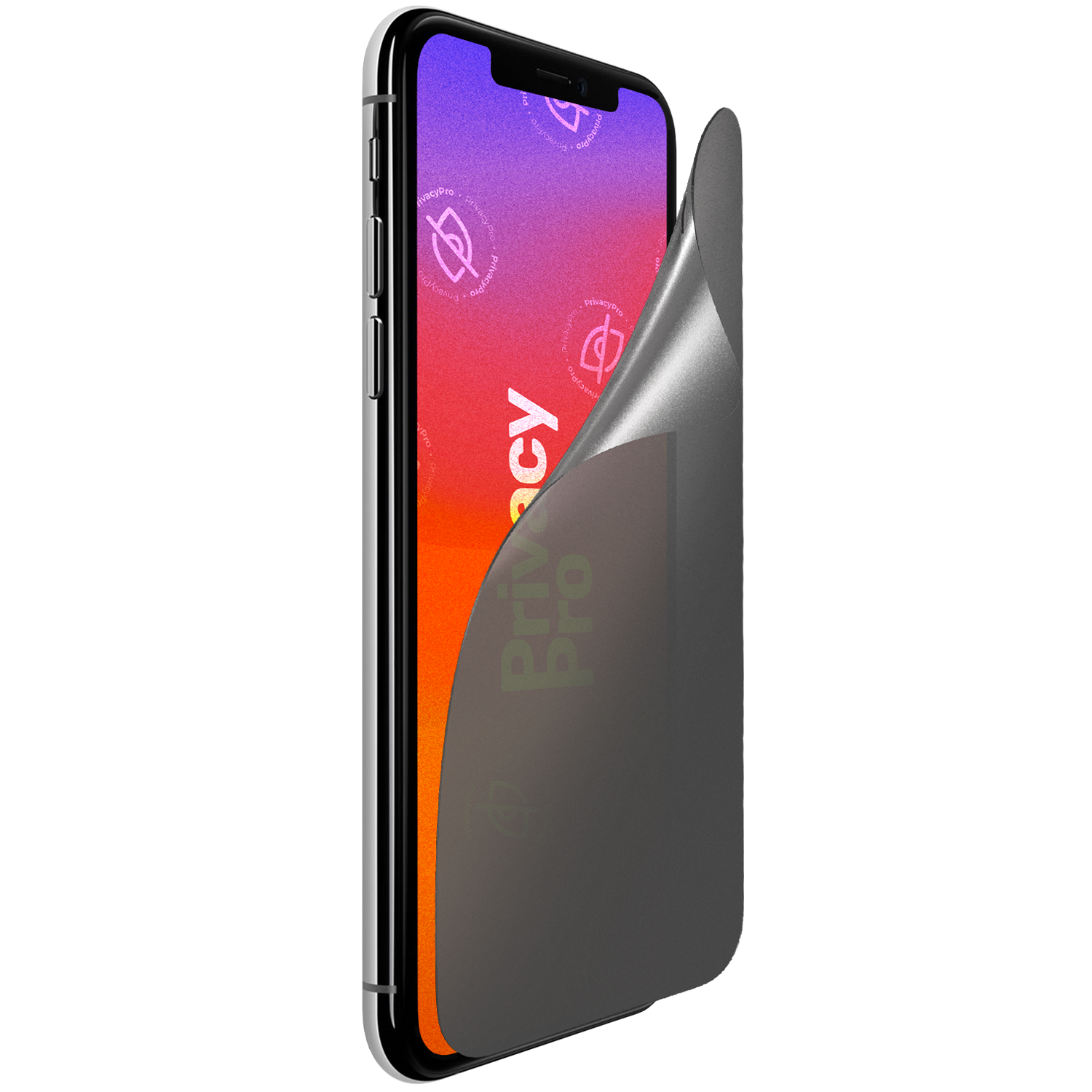 Abdunkelnde Schutzfolie @ Aus seitlichem Betrachten wird das Display bis zu 99%
abgedunkelt Die matte Schutzfolie schützt
dein Display und deine Privatsphäre