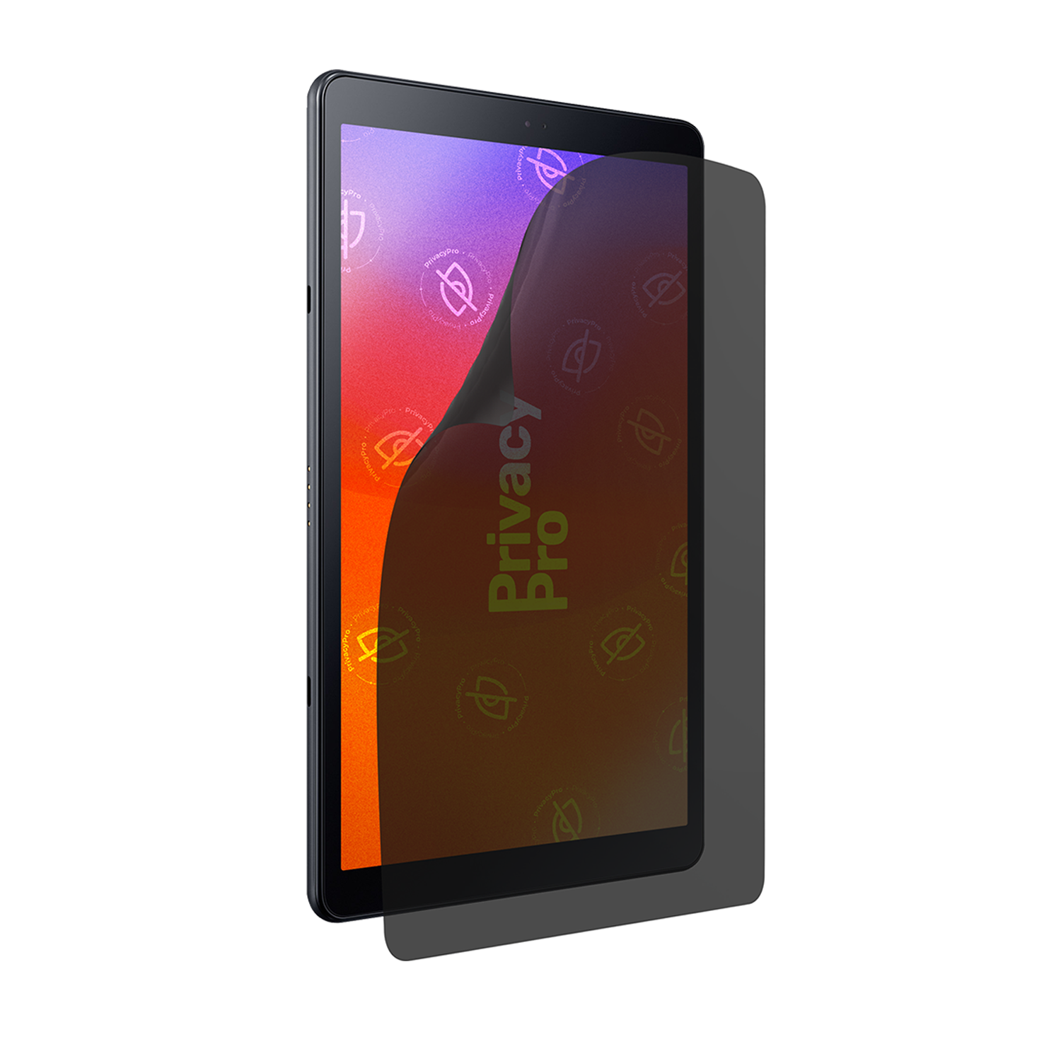 Abdunkelnde Schutzfolie @ Aus seitlichem Betrachten wird das Display bis zu 99%abgedunkelt Die matte Schutzfolie dunkelt im Hochformat ab.