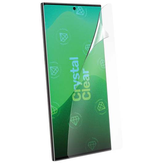 Die Glasklare Schutzfolie. @ Vereint alle Vorteile einer Ultra flexiblen
Panzerfolie mit den Eigenschaften eines
Panzerglases.